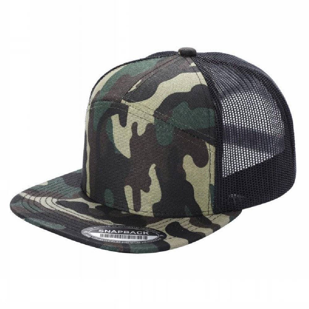 DOBBI - Wholesale Baseball Cap - Unisex - 7 Panel Flat Bill Trucker Cap8