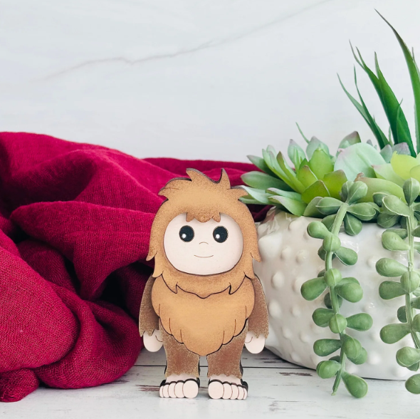 Reclaimed Woodworks Home Decor - Wholesale DIY Craft Kit - DIY Build a Big Foot Magnet Kit CRAFT KIT SIFI MYTHICAL 2