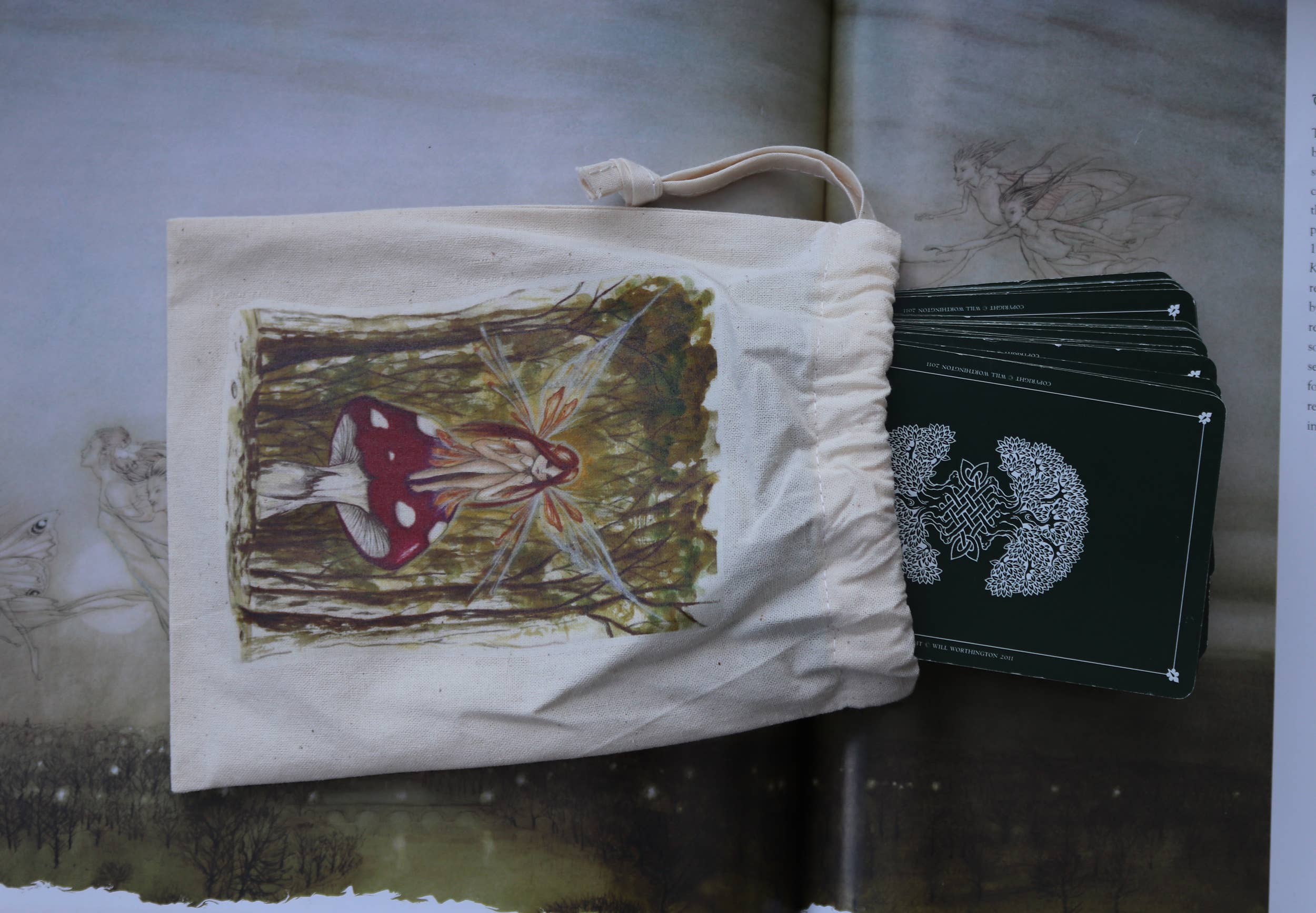 FreeRangeFaeries - Wholesale Pouch - Women's - Woodland Wish Tarot Pouch4