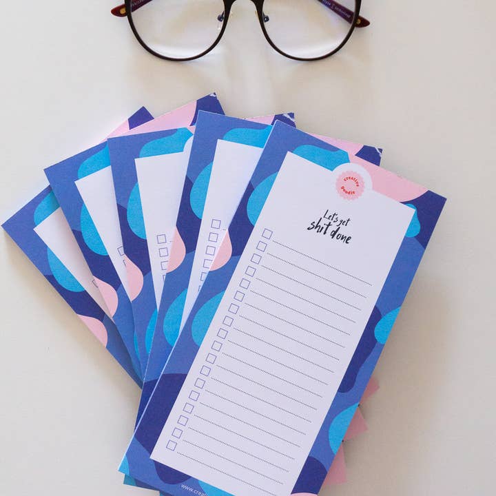 Creative Goodie - Wholesale Notepad - Let's get shit done Notepad, Daily tasks and planning6
