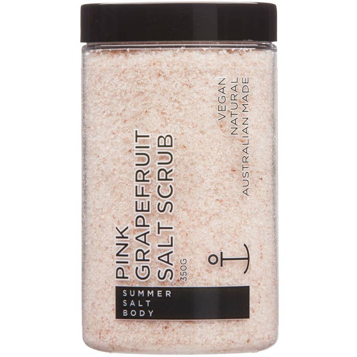 Gommage au sel, pamplemousse rose de l'Himalaya, pot de 350 g pour la vente par Summer Salt Body