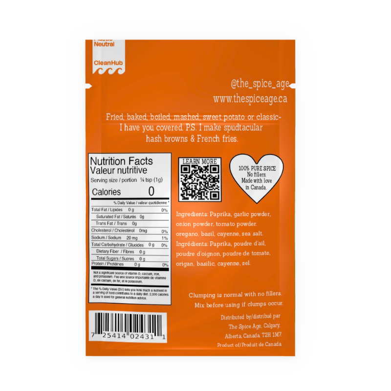 The Spice Age – Engroshandel Tørret krydderiblanding – Kartoffel krydderier (Mindre hatere, Flere tatere)2