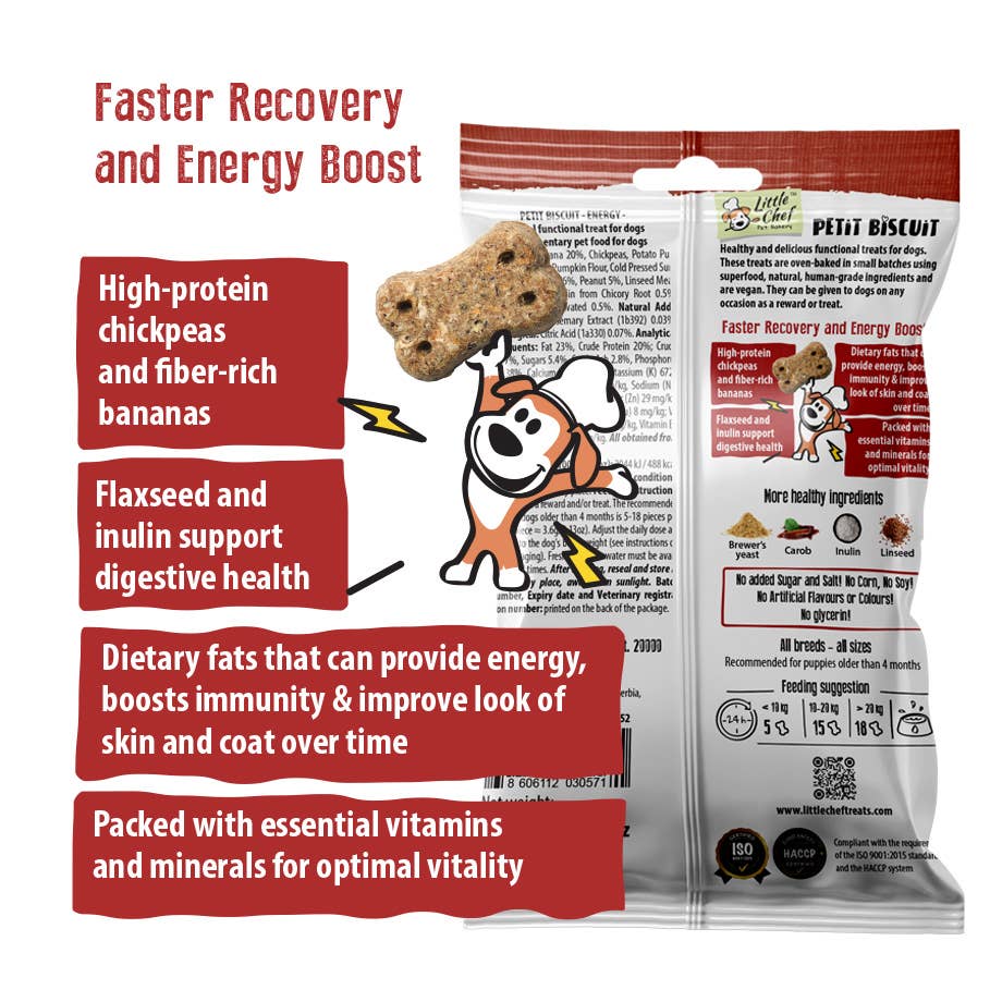 United Pet Brands - Wholesale Hondenkoekjes - Hond - Vegan natuurlijke functionele snack voor energie, graanvrij - 100 g4