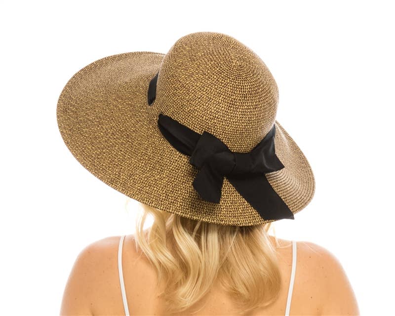 DNMC - Wholesale Straw Hat - Women's - Lampshade Straw Sun Hat - UPF 50+ Sun Protection - Unique D2