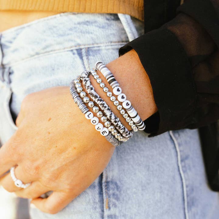 Jewelry Made by Me - Wholesale DIY Craft Kit - Speckled & Striped Multicolor Polymer Heishi DIY Bead Box1