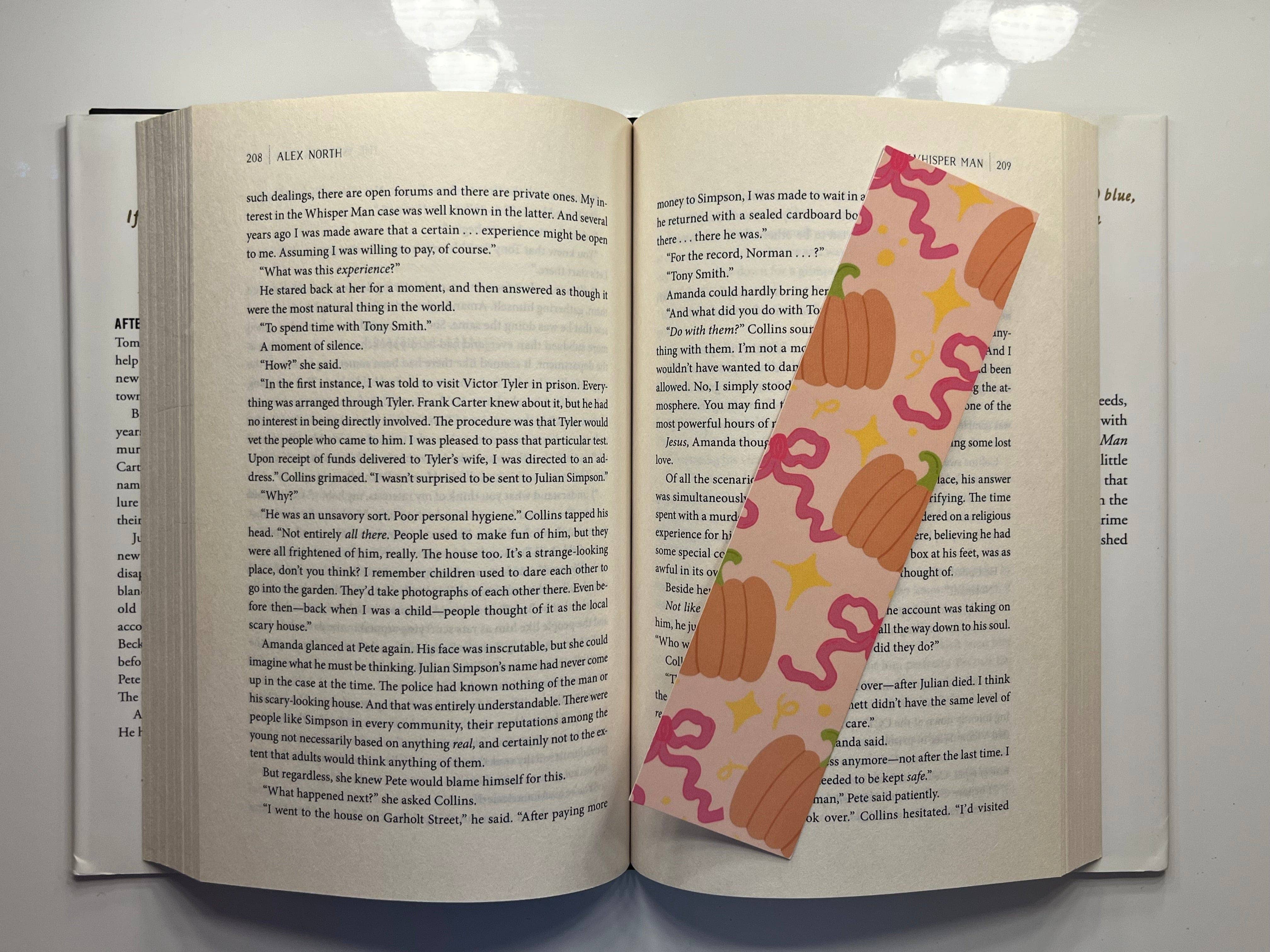 Kayla Noelle Co - Wholesale Bookmark - Pumpkins and Bows Bookmark1