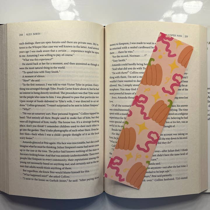 Kayla Noelle Co - Wholesale Bookmark - Pumpkins and Bows Bookmark1