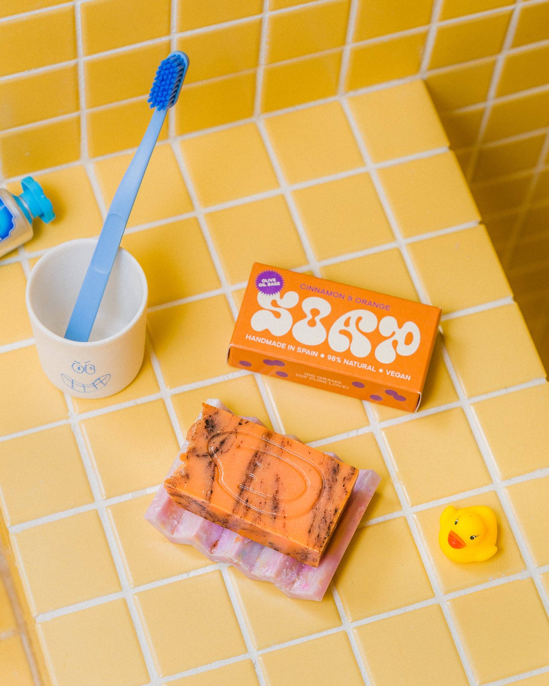 Tarta Gelatina - Wholesale Zeepblok - Kaneel- en sinaasappelzeep