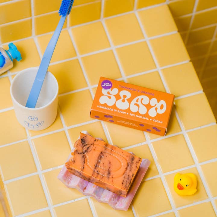 Tarta Gelatina - Wholesale Zeepblok - Kaneel- en sinaasappelzeep0