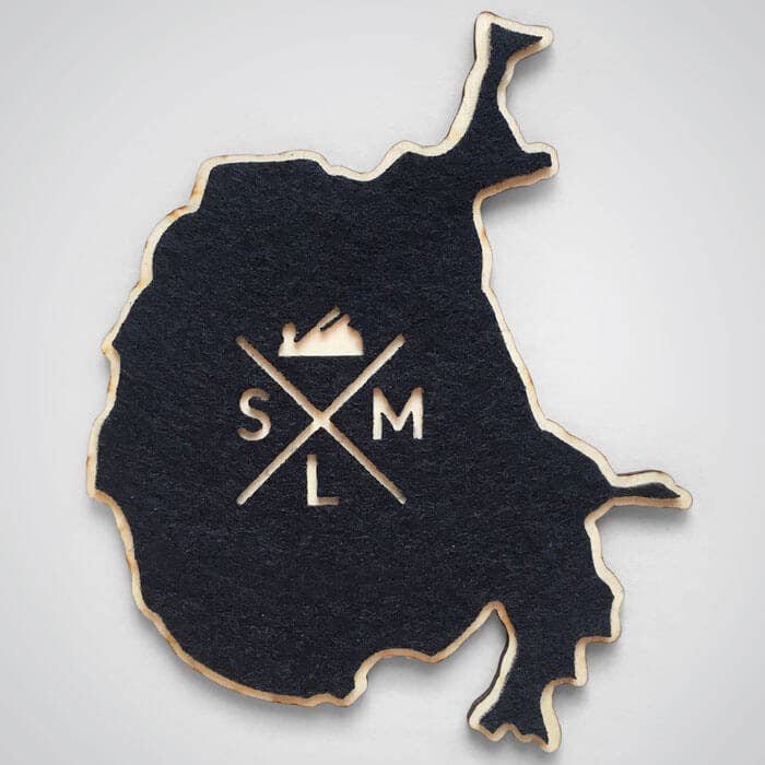 SML | Simple Modern Living - Wholesale Coasters - Washington Volcanoes Topography Coasters - Set of 48