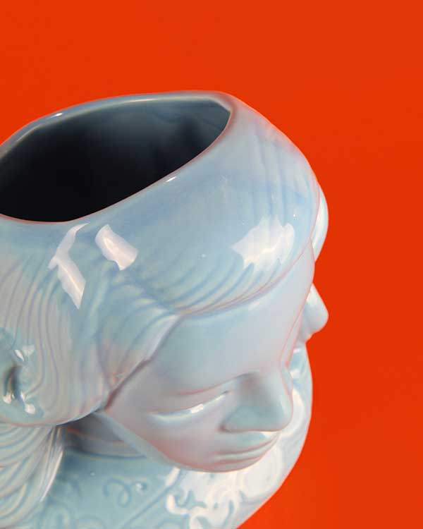 Shaker & Makers – wholesale Cocktail/liquor glass – Blue Lady Tiki Mug4