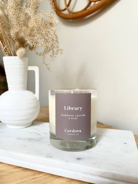 Library for wholesale by Cordova Candle Co.