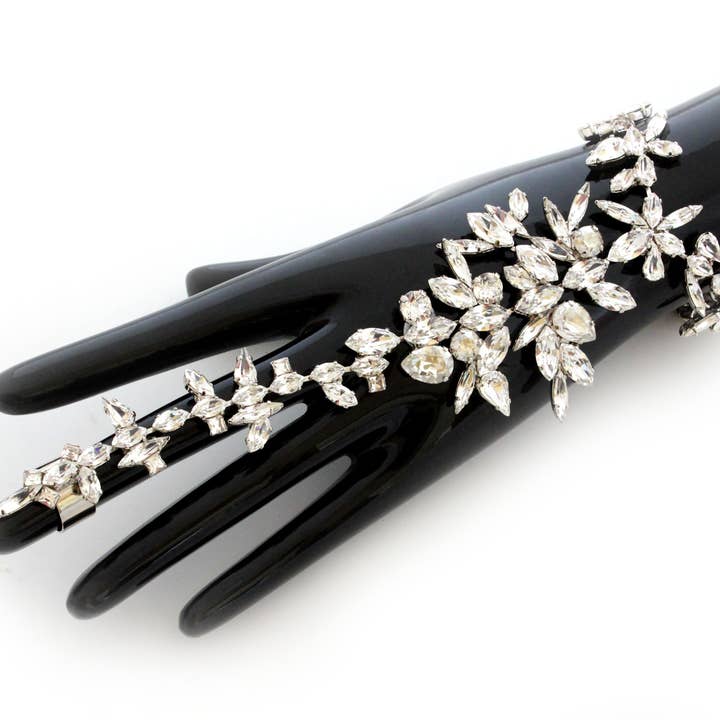 TITAN CRYSTAL SELENE GLOVE for wholesale by House of Emmanuele