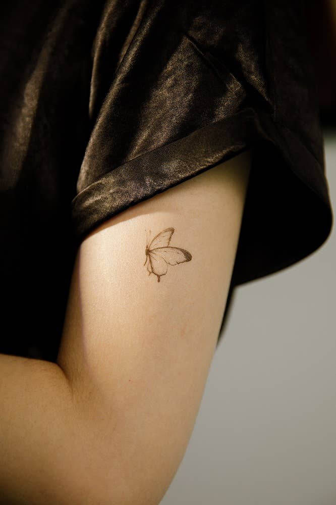 PAPERSELF - Venta al por mayor Tatuajes temporales - Tatuaje temporal de mariposas negras8