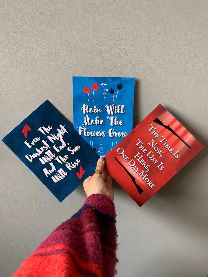 Láminas murales con cita musical de Los Miserables, letras de canciones para venta al por mayor de Printicole