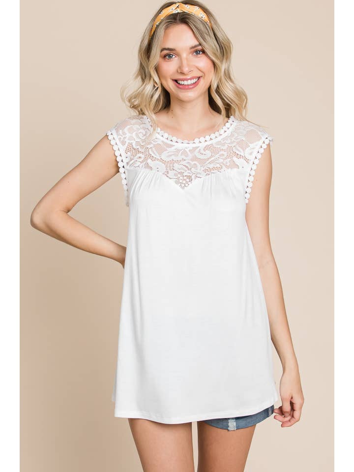 Emerald Collection – wholesale Tunic – Women’s – ETK-8814 Solid Top with Lace Contrast Neckline17