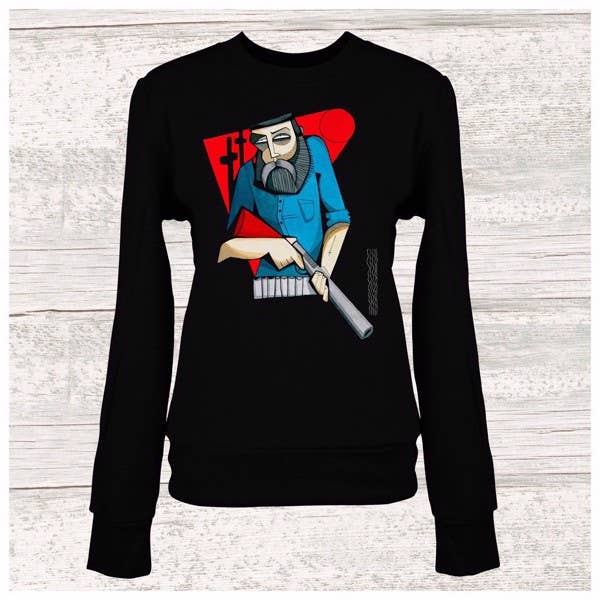 Sweatshirt à col rond Balente pour femme pour la vente par Collecteeve