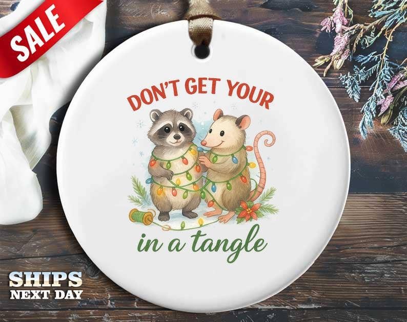 VenusArtsShop - Wholesale Ornament - Funny Christmas Ornament, Don't Get Your Tinsel In A