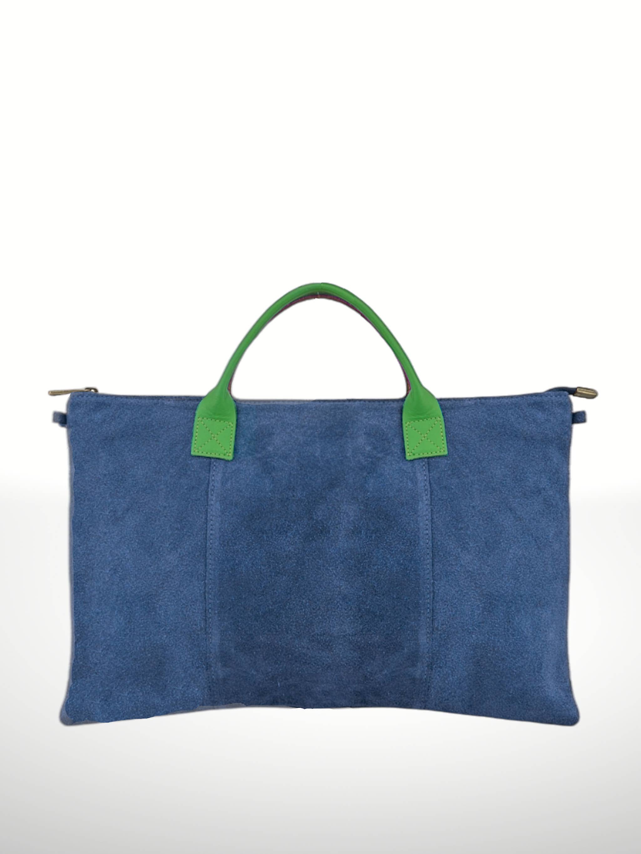 ITALIAN'S LEATHER - Wholesale Tote Bag - Women's - Suede Leather Bags Milano 22081125