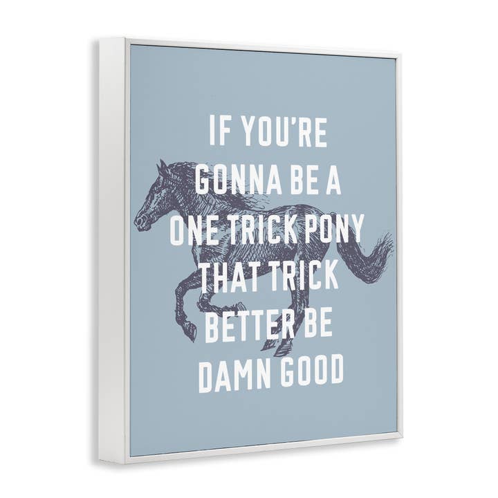 Stupell Industries - Wholesale Wall Decor - Kids & Baby - One Trick Pony Phrase Framed Art27