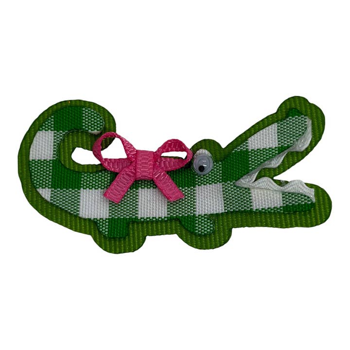 03 Alligator Gingham for wholesale by Bows For Belles, LLC