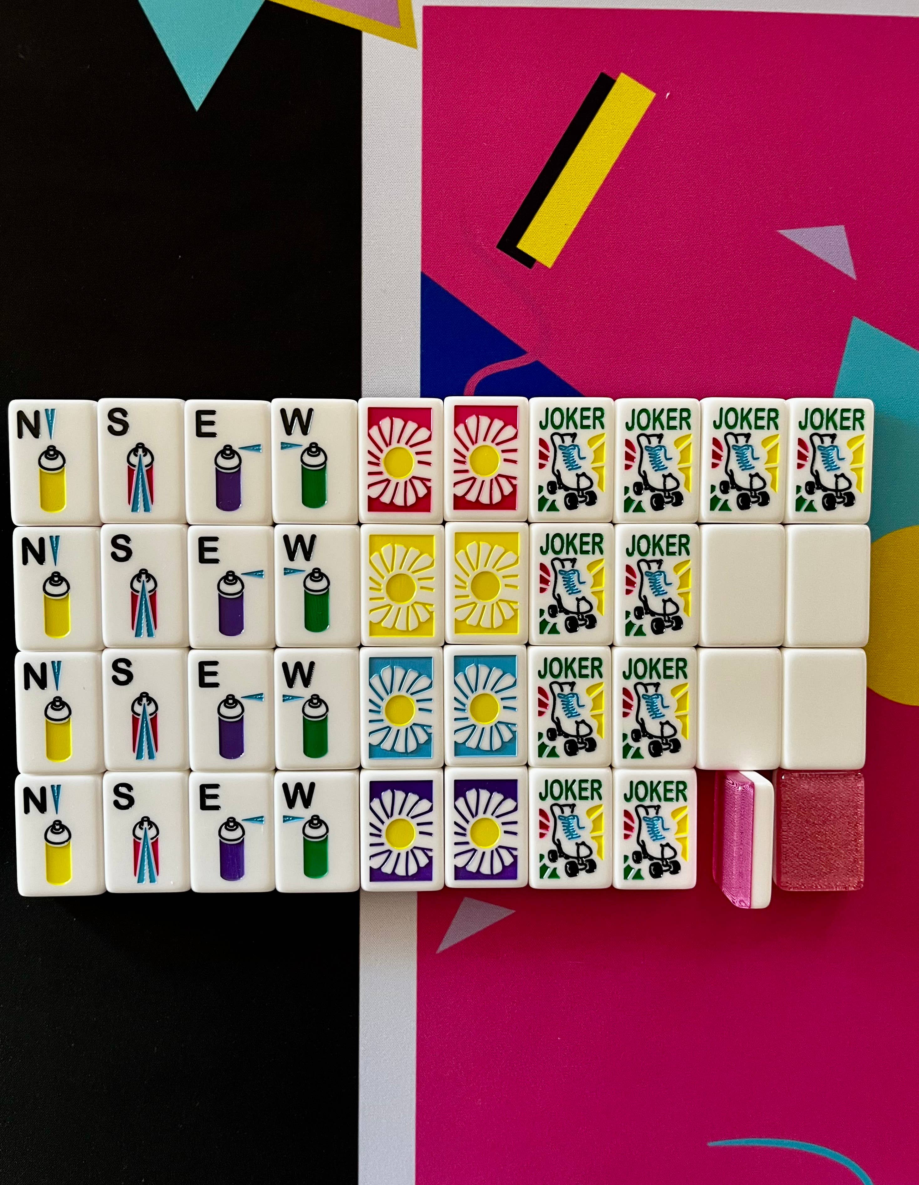Luxe Mahjong - Wholesale Board Game - I Love the 80s Mahjong Set - Version 2.03