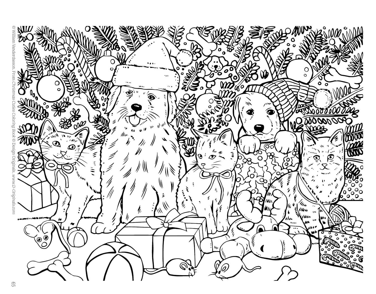 Fox Chapel Publishing - Wholesale Coloring & Activity Book - Adult - Christmas Cuties Coloring Book2