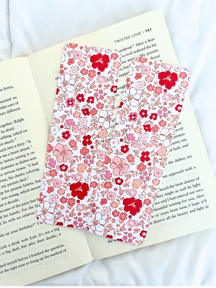 Signet de Saint-Valentin floral - Grand format "2,3" x 7" pour la vente par AK Stationery Boutique