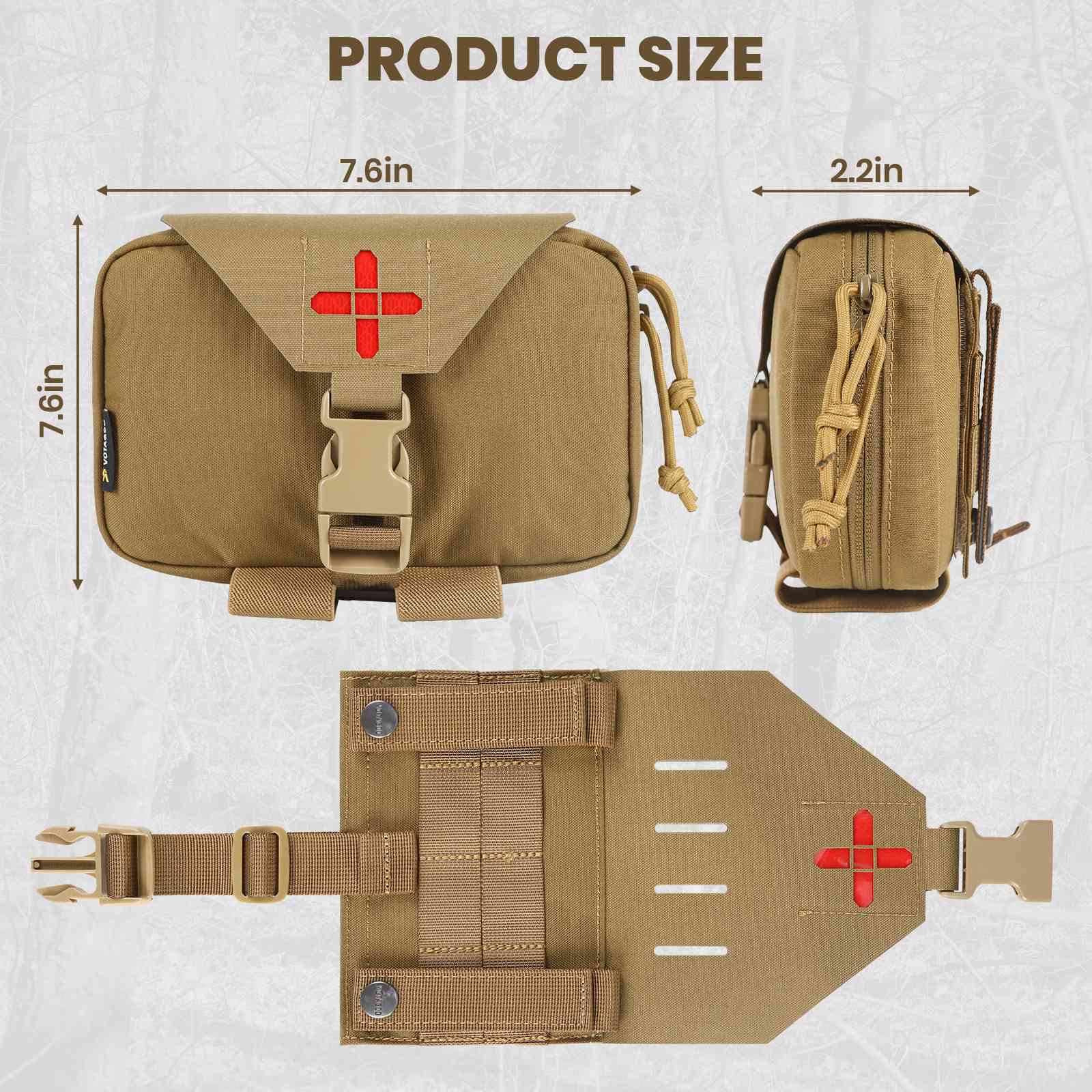 Antarctica Outdoors – wholesale First aid kit – Votagoo IFAK Pouch, First Aid Pouch for Outdoor Emergency Survival Bags12