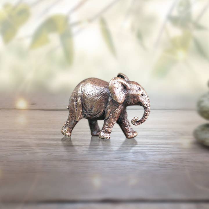 Richard Cooper Bronze - Wholesale Decorative Figurine - Butler & Peach Miniature Bronze Elephant (2000)