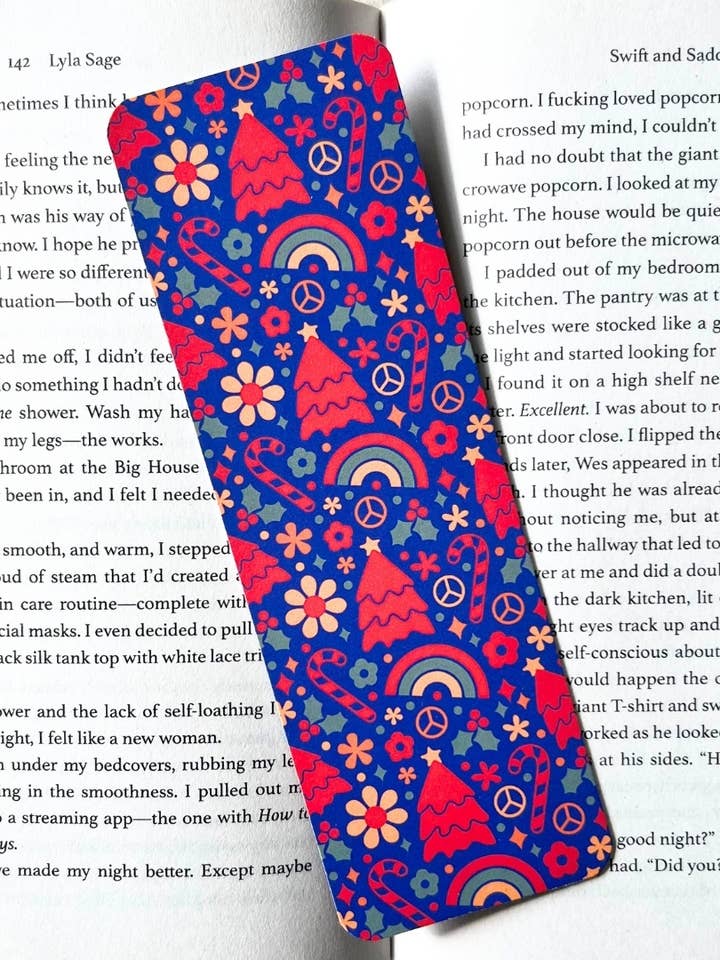 Retro Christmas Bookmarks, Large Size,Double-Sided Print for wholesale by AK Stationery Boutique