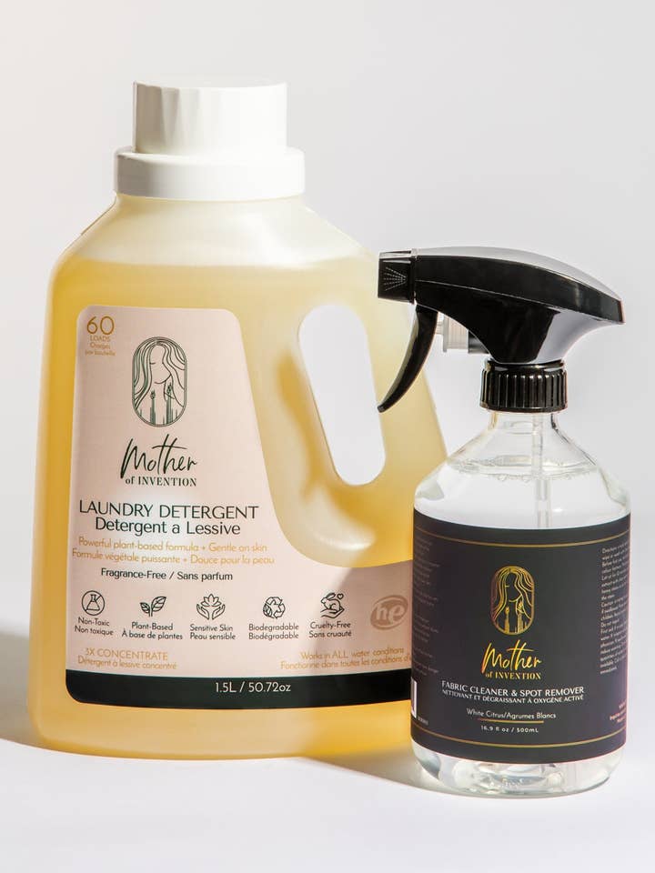 Ensemble de détergent à lessive et de détachant pour la vente par Mother of Invention