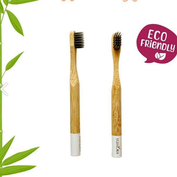 Bamboe Tandenborstel Kinderen Wit voor wholesale door Egeflora