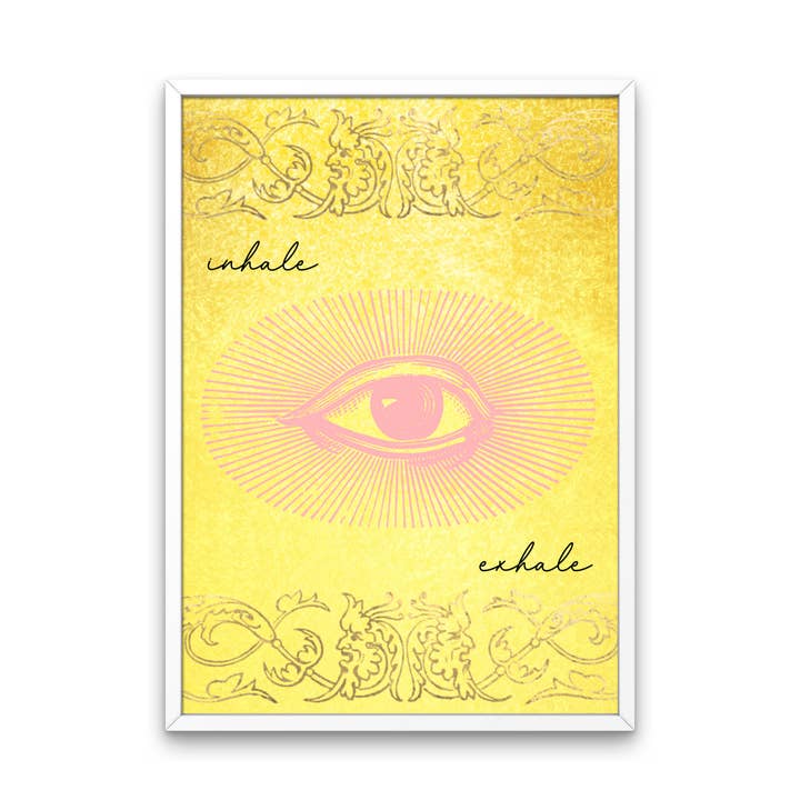 Inhale Exhale Print for wholesale by Fairy Bread Designs