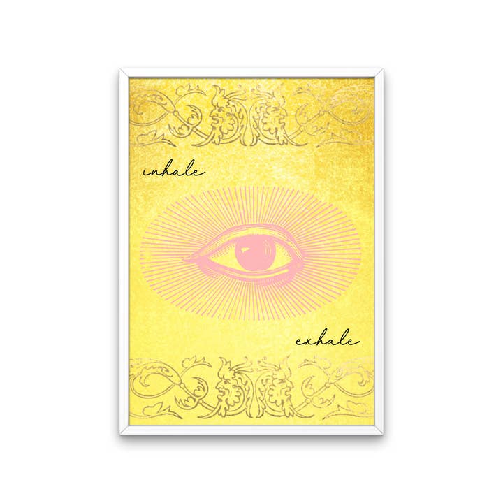 Inalar, expirar, imprimir por atacado de Fairy Bread Designs