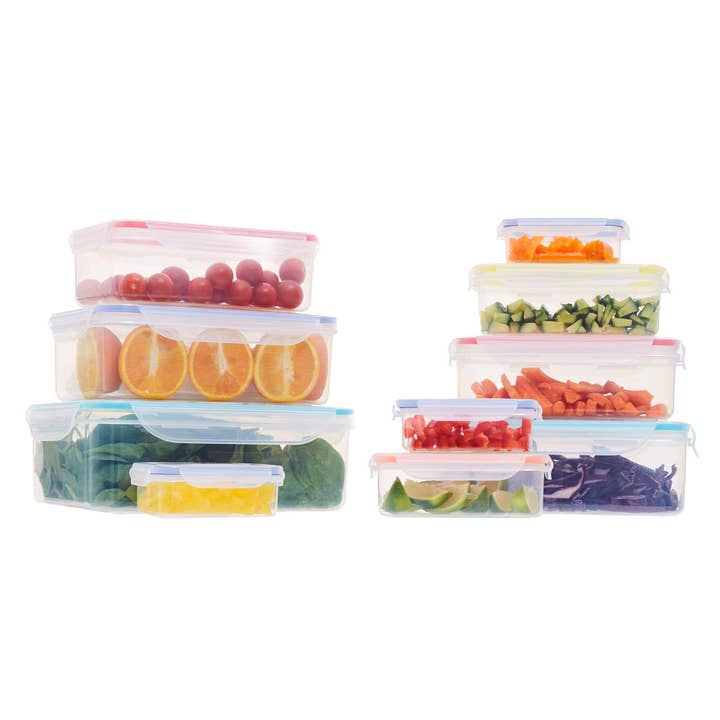 Interiors by Premier – wholesale Food storage container – Multicoloured Lids 4pc Food Containers3