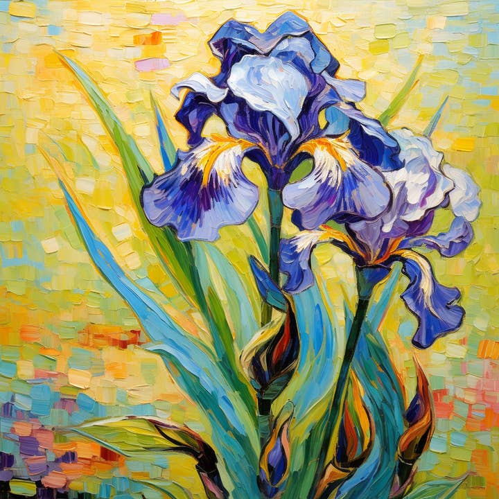 Iris au soleil pour la vente par Vision2Canvas