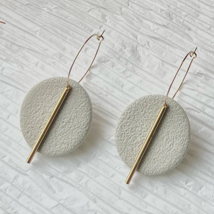 Boho Clay Øreringe, Enkel stil, Neutral, for engroshandel hos Ethereal Clay