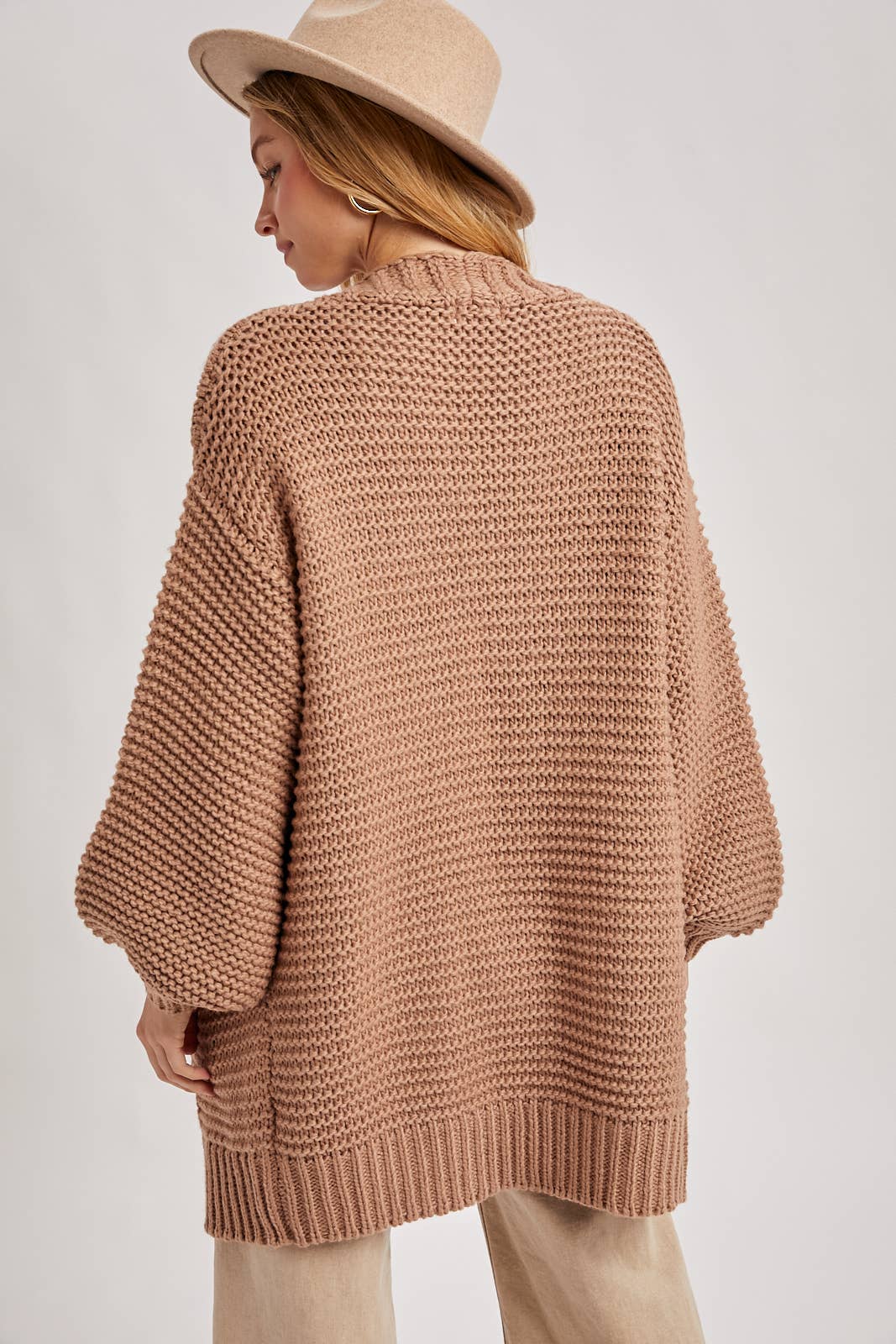Bluivy - Vente Cardigan – femme - CARDIGAN À MANCHE LANTERNE À CÂBLE38