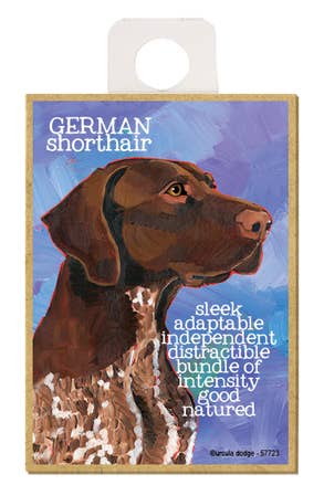 SJT Enterprises, Inc. - Vente Aimants - Aimants en bois German Shorthair Pointer 2,5 x 3,5 pouces0