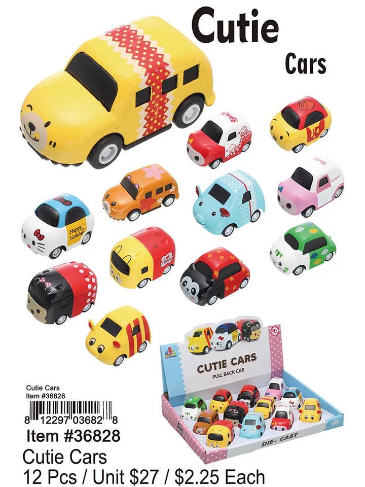 Cutie Cars . for wholesale by Puka Creations
