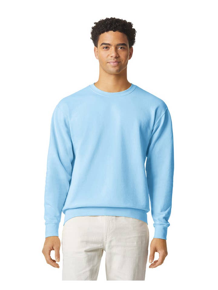 Total Apparel - Wholesale Sweatshirt - Unisex - Comfort Colors Lightweight Crewneck Blank Sweatshirt 14665