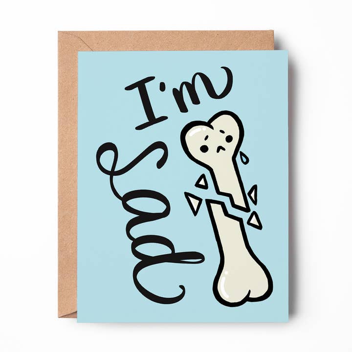 Funny Broken Bone Greeting Card | Get Well Soon Card for wholesale by Soapster Box