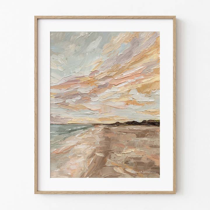 Hannah Weisner Art - Wholesale Art Print - "Looking for Seashells" Print