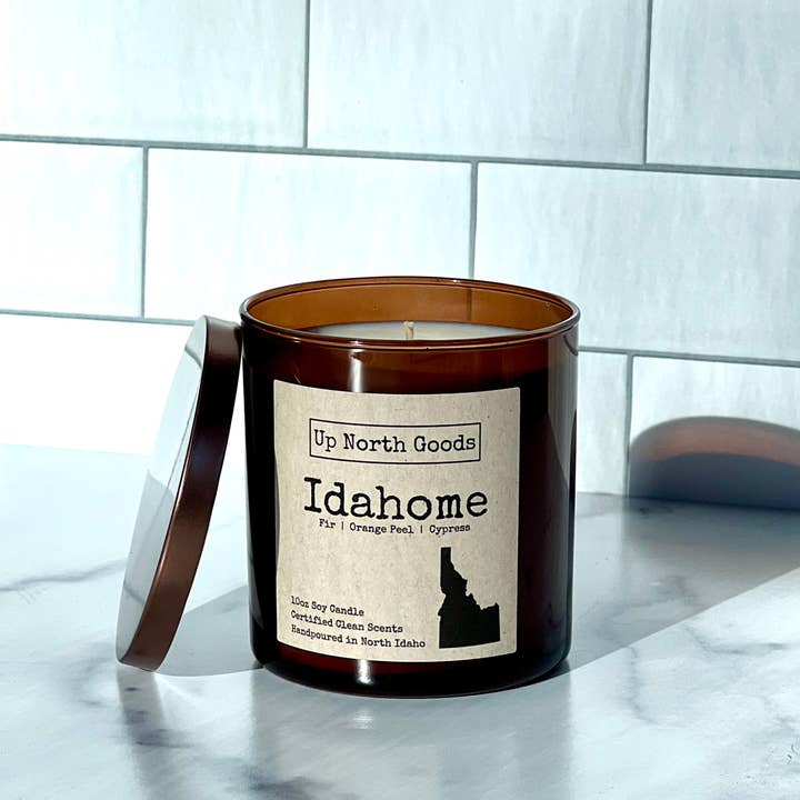Up North Goods – wholesale Jar/filled candle – Idahome Soy Candle1