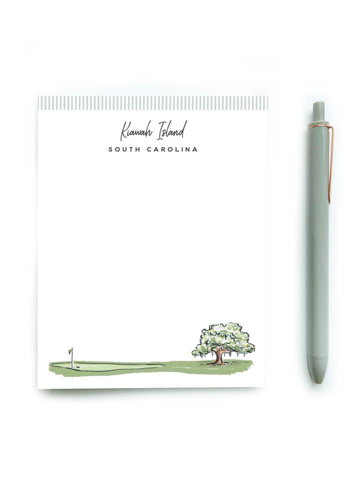 The Kiawah Island Notepad - Sherbet Streets Collection for wholesale by Texture Design Co