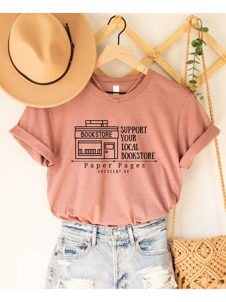 The Southern Songbird Boutique - Wholesale Screen Printed T-Shirt - Women's - Custom Support Your Local Bookstore Graphic T-Shirt1