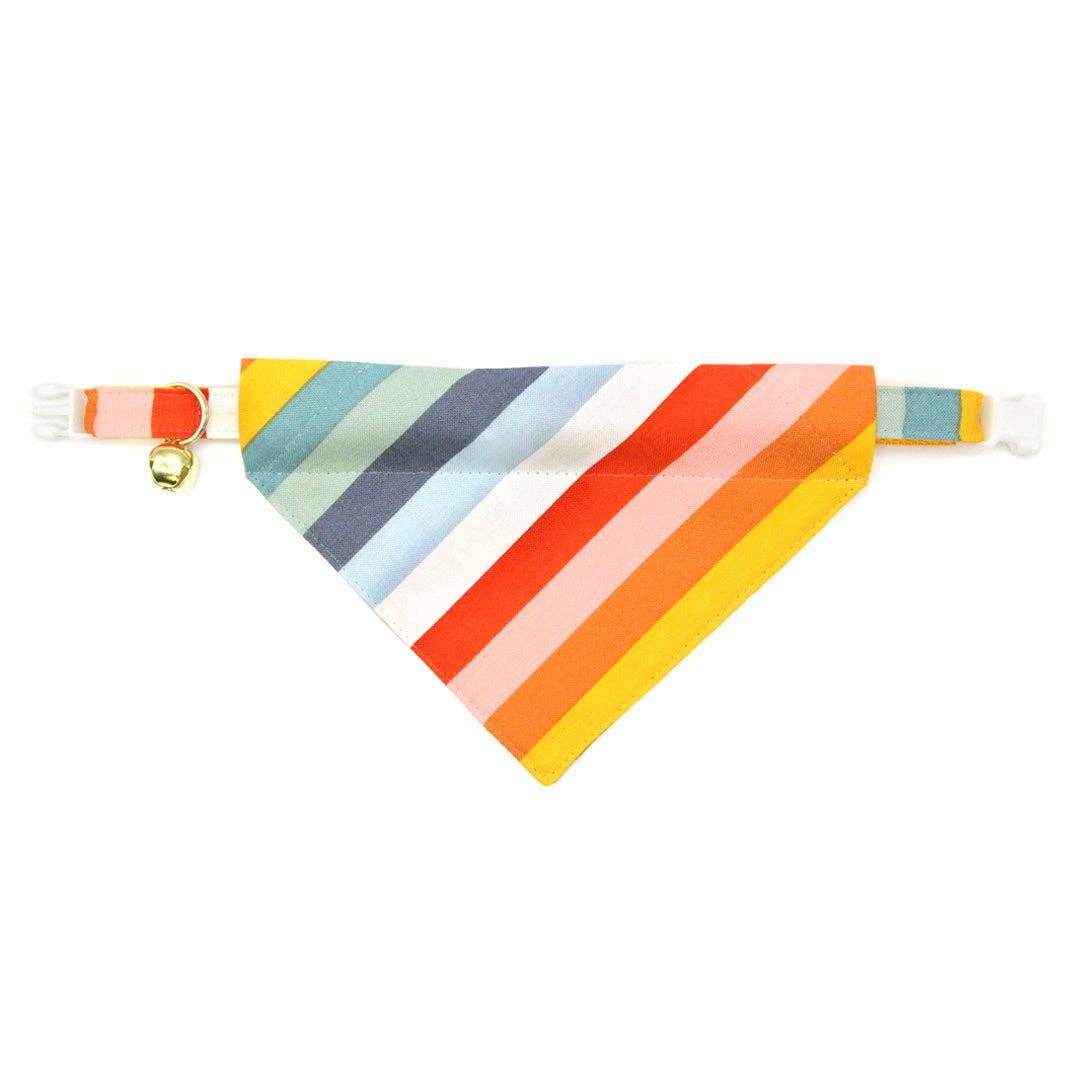 Made By Cleo - Venta al por mayor Collar - Gatos - Collar de gato arcoíris a rayas «Carousel»8