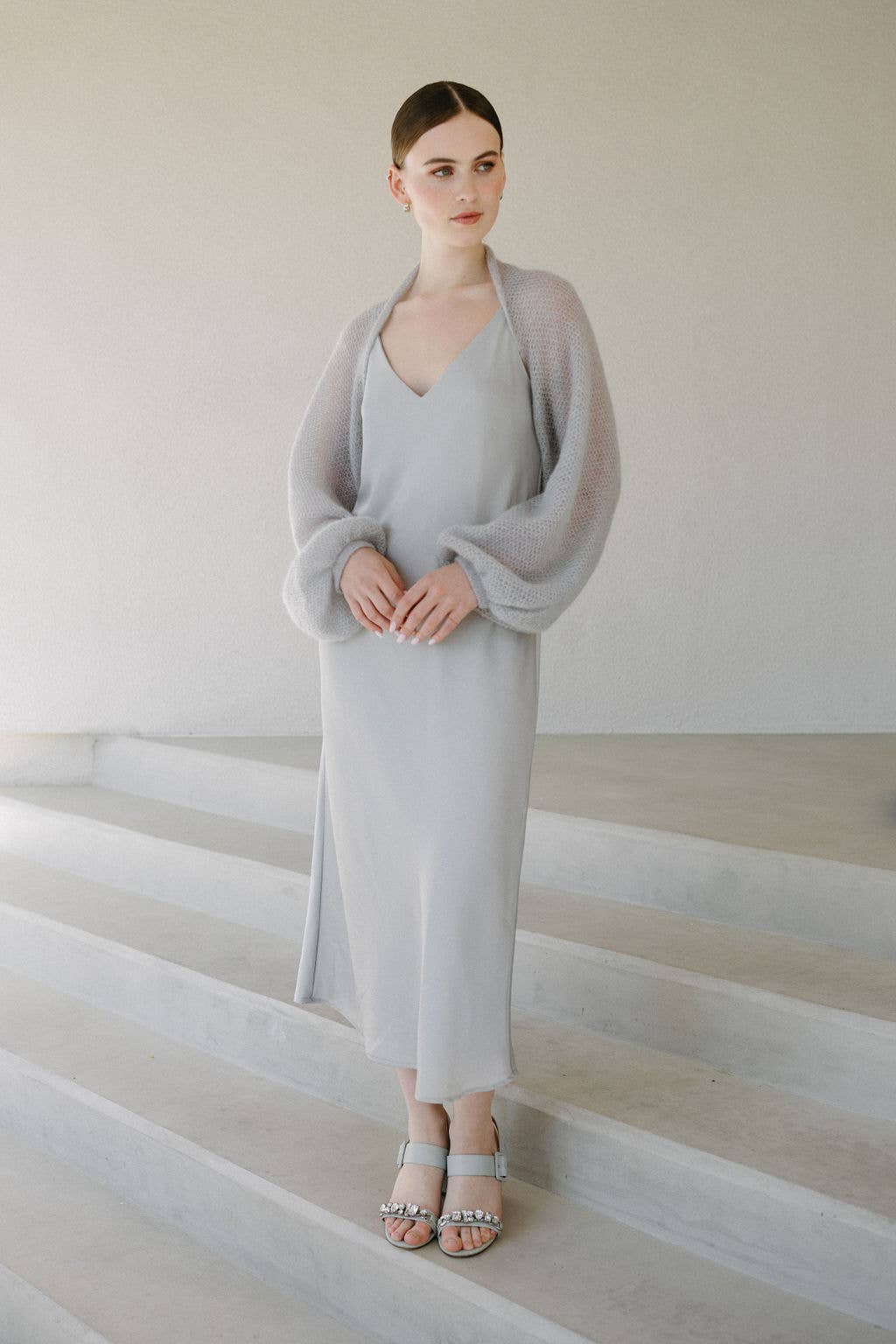 WOOL HOUSE – wholesale Wrap – Women's – Bridal Cover up Bolero Shawl / ELIZABETH15