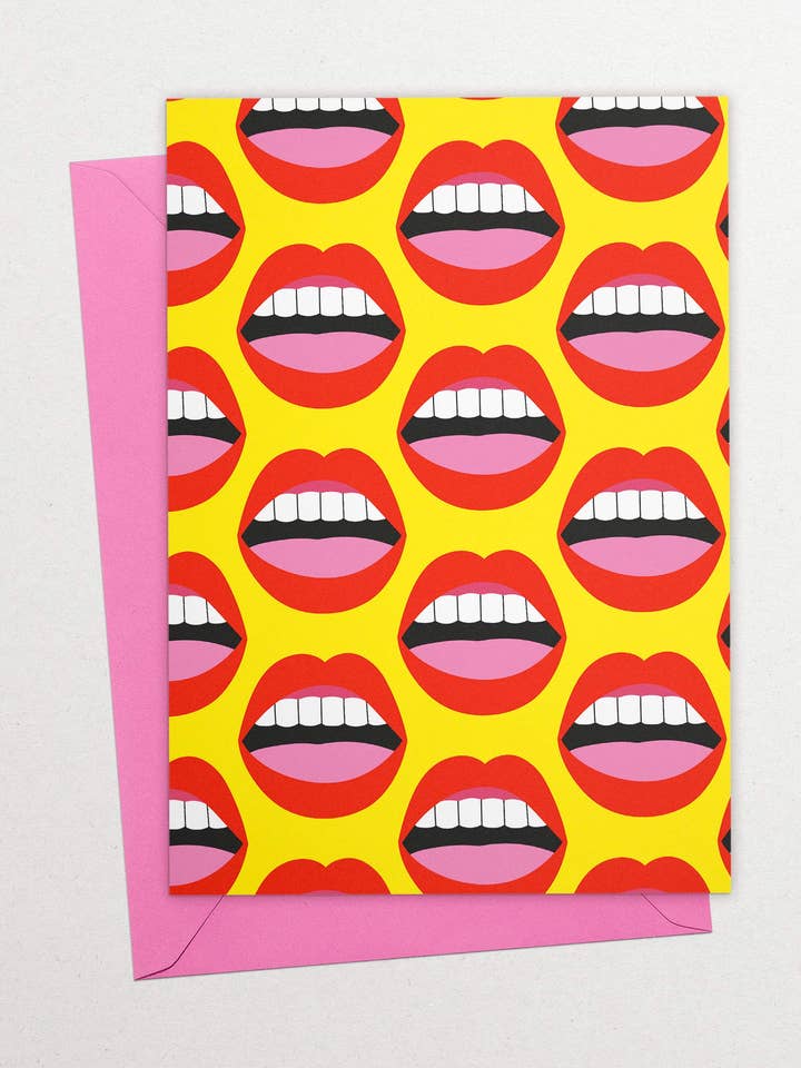 Lippen-Grußkarte für den Großhandel von KIOSK